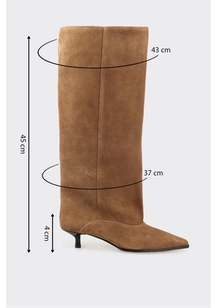 Taba Deri Kadın Çizme indirimleri