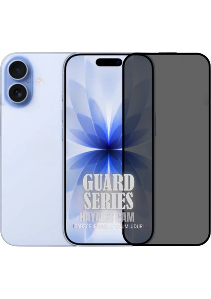 iPhone 17 Uyumlu Hayalet Özellikli Tam Kaplayan Temperli Cam Ekran Koruyucu