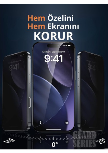 iPhone 17 Uyumlu Hayalet Özellikli Tam Kaplayan Temperli Cam Ekran Koruyucu indirimleri