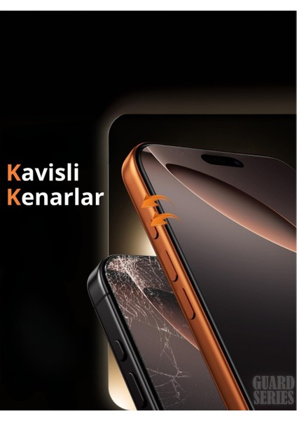 iPhone 17 Uyumlu Hayalet Özellikli Tam Kaplayan Temperli Cam Ekran Koruyucu