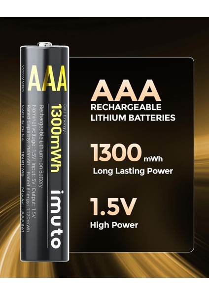 1300 Mwh Aaa Lityum Şarjlı Pil Seti (8’li) + 8 Yuvalı Şarj Ünitesi fırsatları