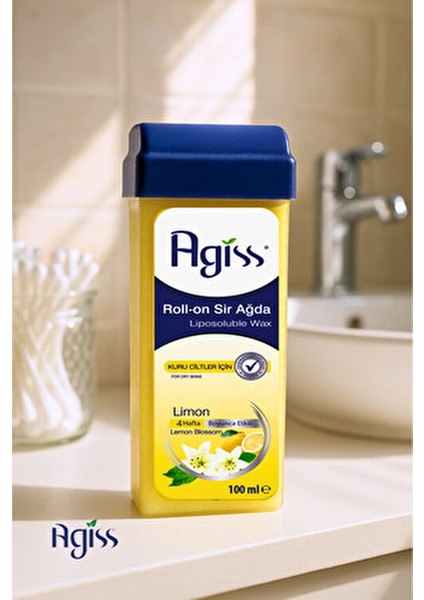 Roll-On Sir Ağda 100 ml Limon Kuru Ciltler İçin 3 Adet 28 Gün Boyunca Etkili modelleri