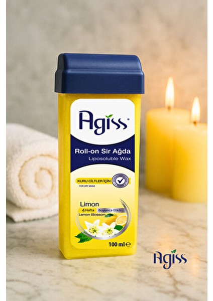 Roll-On Sir Ağda 100 ml Limon Kuru Ciltler İçin 3 Adet 28 Gün Boyunca Etkili fırsatları