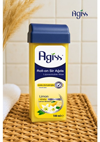 Roll-On Sir Ağda 100 ml Limon Kuru Ciltler İçin 3 Adet 28 Gün Boyunca Etkili indirimleri