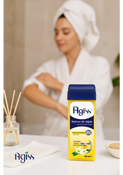 Roll-On Sir Ağda 100 ml Limon Kuru Ciltler İçin 3 Adet 28 Gün Boyunca Etkili