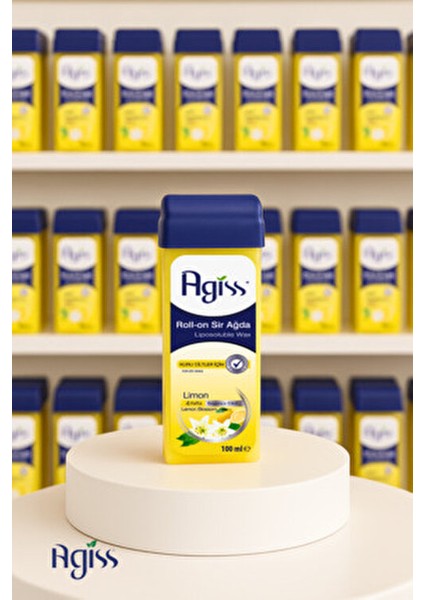 Roll-On Sir Ağda 100 ml Limon Kuru Ciltler İçin 3 Adet 28 Gün Boyunca Etkili