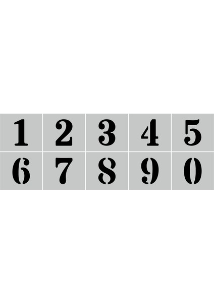 Stencil Rakam Boyama Şablonu X060-SAYI fiyatları