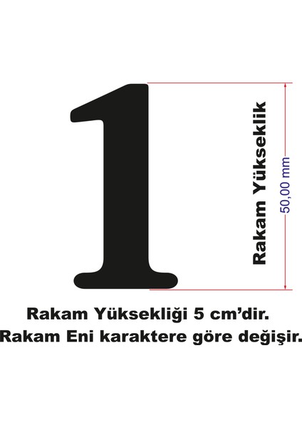 Stencil Rakam Boyama Şablonu X060-SAYI modelleri