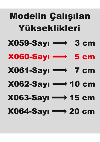 Stencil Rakam Boyama Şablonu X060-SAYI fırsatları