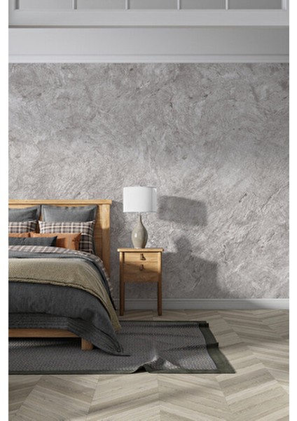 100 cm Granit Dokunuş Desenli Duvar Kağıdı Isı ve Ses Yalıtımlı Tekstil Büyük Ebat
