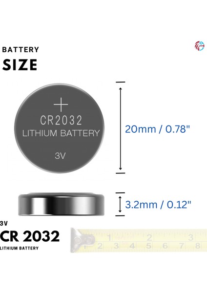 5 Adet CR2032,DL2032 3V Lityum Düğme Pil,airtag,araba Anahtarlık,uzak Kumandalı Araba,terazi ve Tıbbi Cihazlar ile Uyumlu modelleri