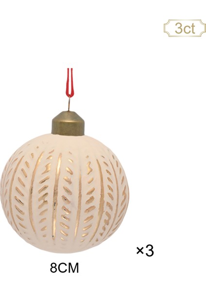 New Year Yılbaşı Shining 3 Adet Ağaç Süsü Seti fiyatları