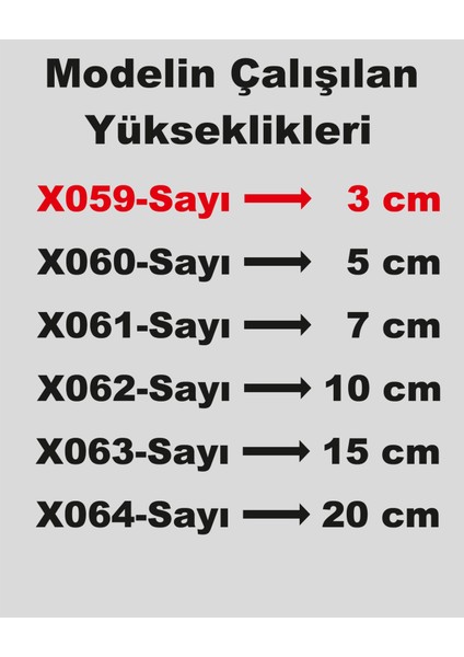 Stencil Rakam Boyama Şablonu X059-SAYI fırsatları