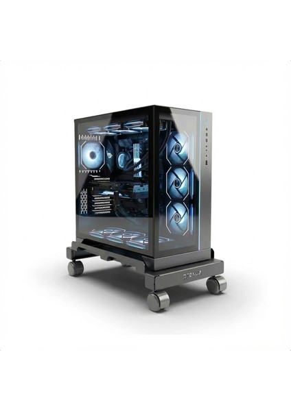 Roller Tekerli Bilgisayar Kasa Standı - Pc Stand - Siyah - Small - RLR5022BL