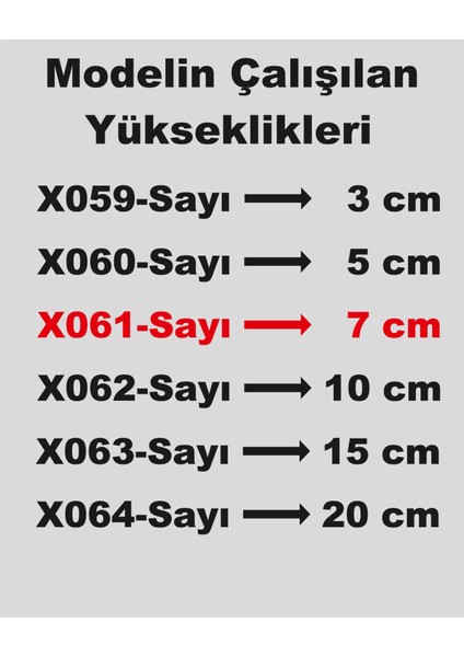 Stencil Rakam Boyama Şablonu X061-SAYI fırsatları