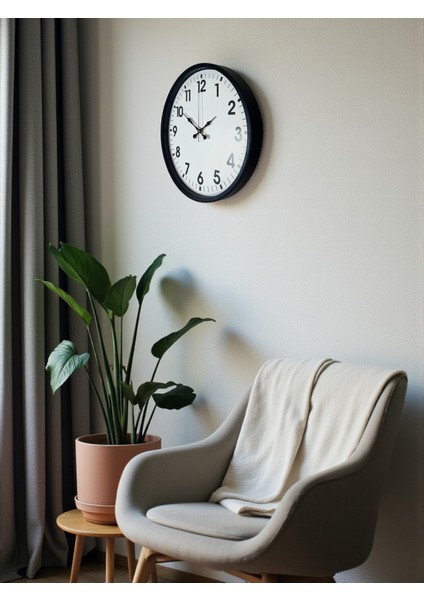 36 cm Dekoratif Siyah Duvar Saati fırsatları