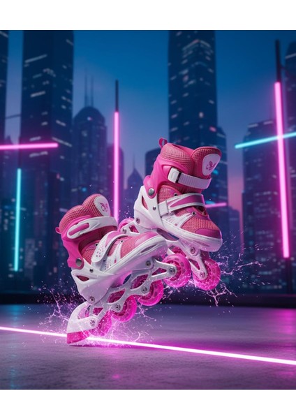 4 Tekerli Çocuk Pateni Kız Çocuk Erkek Çocuk Pateni (S Beden 31-34 Ayak Numarasına Uygundur ) fiyatları