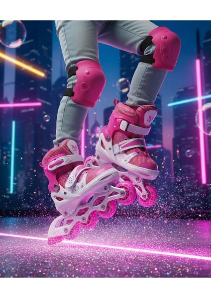 4 Tekerli Çocuk Pateni Kız Çocuk Erkek Çocuk Pateni (S Beden 31-34 Ayak Numarasına Uygundur ) modelleri