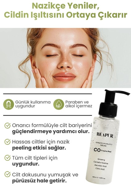 Ölü Deri Arındırıcı & Aydınlatıcı Yüz PEELING | Centella Asiatica Özlü 100 ml fiyatları