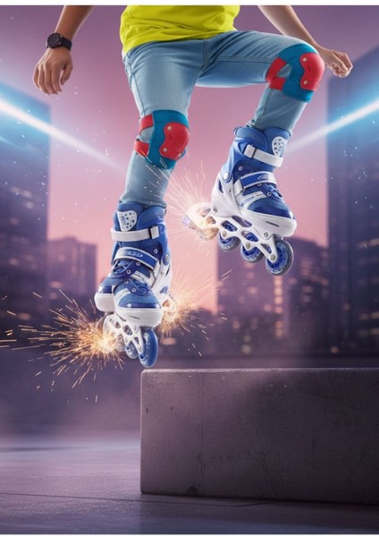 4 Tekerli Çocuk Pateni Kız Çocuk Erkek Çocuk Pateni (M Beden (35-38AYAK Numarasına Uygundur. modelleri