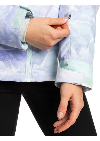 Kadın Snowboard Ceketi Jet Ski Mavi