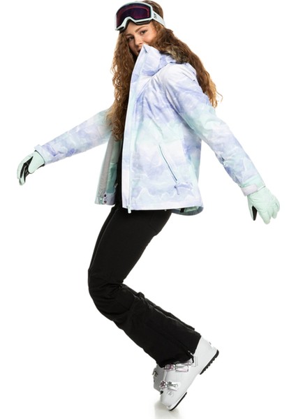 Kadın Snowboard Ceketi Jet Ski Mavi