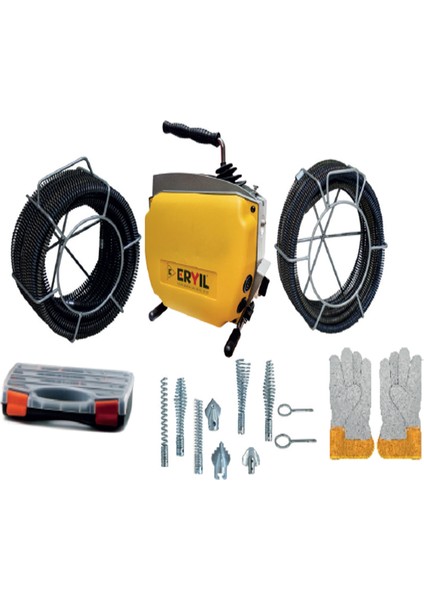 E750 Kanal Açma Makinası 16MM+22MM Yay ve Uçlar