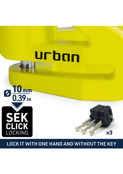 Securıty UR208Y 10MM Disk Kilidi modelleri