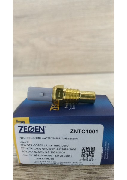 ZNTC1001 83420-05010 Hararet (Ntc) Musuru Toyota Corolla 1.6 1997-2000 / Land Cruıser 4.7 2002-2007 | fiyatları