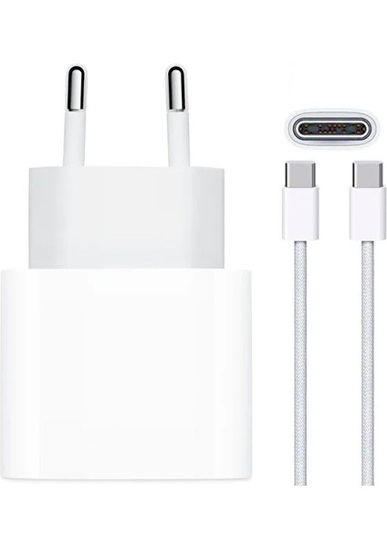 Yk Desing Iphone 35W Usb-C 16/15/ Pro/max Uyumlu Pd Güç Adaptörü ve Kablo Set Type-C Hızlı Şarj Seti YK81 fiyatları