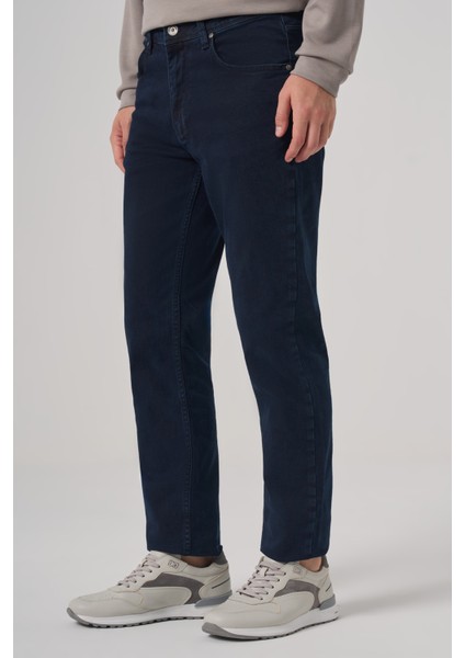 Erkek Lacivert Denim 5 Cep Dynamic Fit Jean Kot Pantolon fiyatları