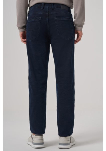 Erkek Lacivert Denim 5 Cep Dynamic Fit Jean Kot Pantolon indirimleri