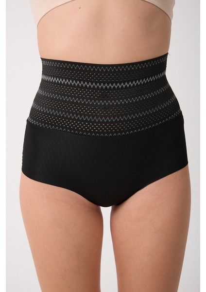 Lippo Model Beli Desenli Karın ve Göbek Toparlayıcı Külot Korse