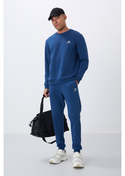 Parlament Pamuklu Kalın İçi Tüylü Yumuşak Dokulu Comfort Fit Nakışlı Erkek Eşofman Takım -85265