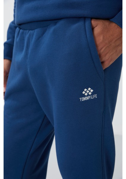 Parlament Pamuklu Kalın İçi Tüylü Yumuşak Dokulu Comfort Fit Nakışlı Erkek Eşofman Takım -85265