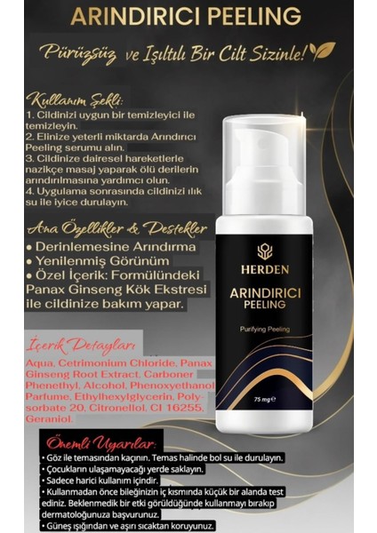 Arındırıcı Peeling Pürüzsüz ve Işıltılı Bir Cilt Için Yardımcı 75 Mg fırsatları