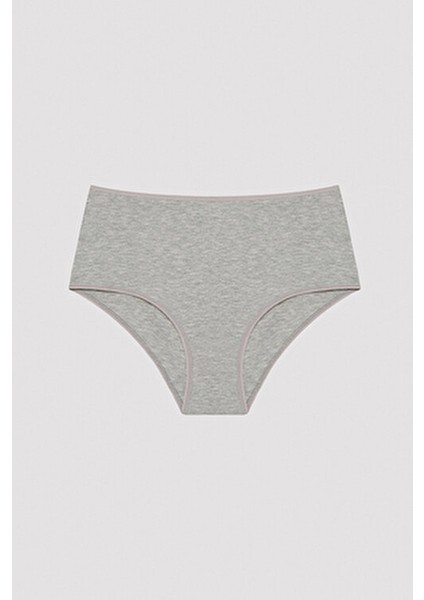 Soft Color 3'lü Çok Renkli Yüksek Bel Slip Külot Pamuklu Konforlu Tasarım