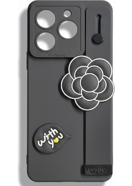 Tecno Spark 10 Pro Uyumlu Kılıf Siyah Renk 3D Figürlü Darbe Emici Yumuşak Silikon Kapak fırsatları