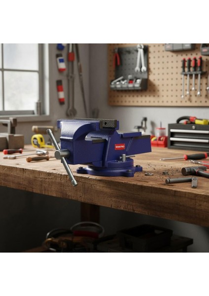 WP233005 100MM 360° Döner Tabanlı Örslü Profesyonel Tezgâh Mengene fırsatları