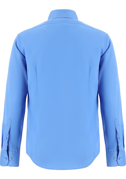 Uzun Kol Slim Fit Dar Kesim Non Iron Klasik Saten Pamuk Gömlek fiyatları