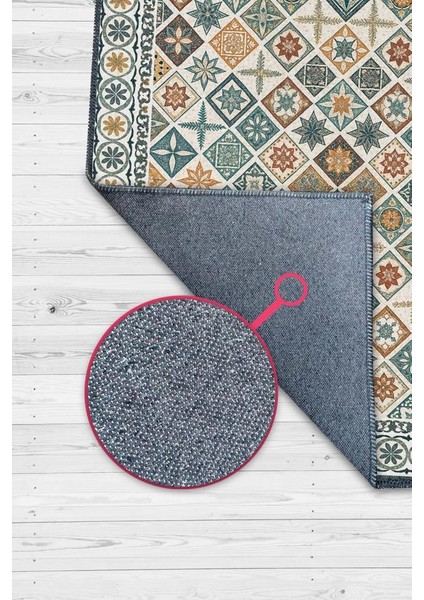 Eklektik Oda Dekoru Için Renkli Kozaik Desenli Yıkanabilir Halı, Geometrik Retro Halı, Mozaik Halı fiyatları