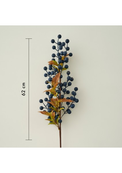 Christmas Yılbaşı Dal Çiçek Mor (62 Cm)