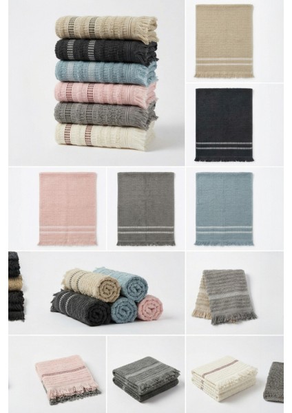 12'li Agros El Havlusu - 50X80 Cm, 170 Gr, %100 Pamuk, Spa ve Otel Havlusu, Günlük Kullanıma Uygun modelleri