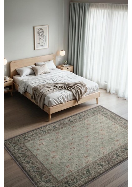 Iskandinav Tarzı Pastel Geometrik Halı, Oturma Odası Halısı, Yıkanabilir Salon Halısı