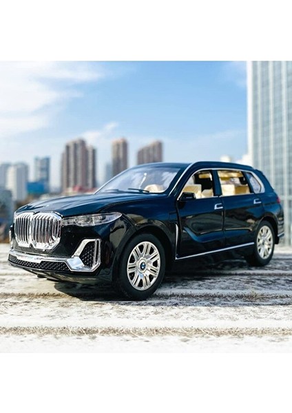 Bmw X7 Araba 1:24 Diecast Metal Model Araba Koleksiyon Araba Sesli Işıklı Bmw Jip Suv Araba