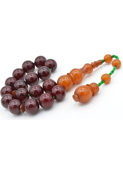 Ahmet Emin Yapımı Osmanlı Model Küre Vişne Sıkma Kehribar Efe Maskot Tesbih fiyatları