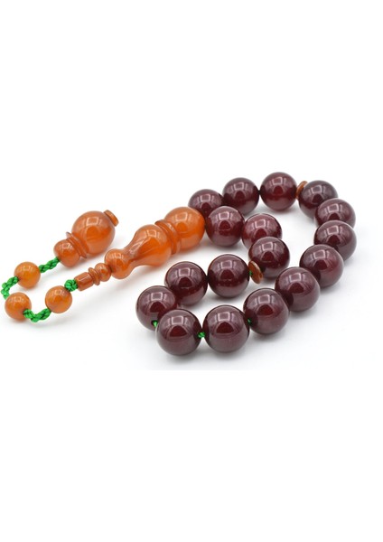 Ahmet Emin Yapımı Osmanlı Model Küre Vişne Sıkma Kehribar Efe Maskot Tesbih modelleri