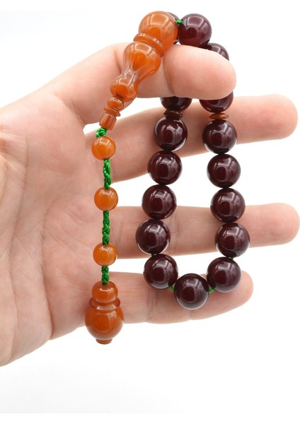 Ahmet Emin Yapımı Osmanlı Model Küre Vişne Sıkma Kehribar Efe Maskot Tesbih indirimleri