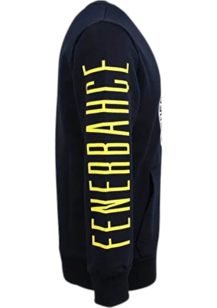 Fenerbahce Çocuk Marineblau Tribünü Pinsel Detaylierte Herren Sweat fiyatları