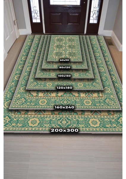 Turkuaz ve Kahverengi Halı, Etnik Halı, Geometrik Desenli Eskitme Halı, Modern Oda Dekoru fırsatları